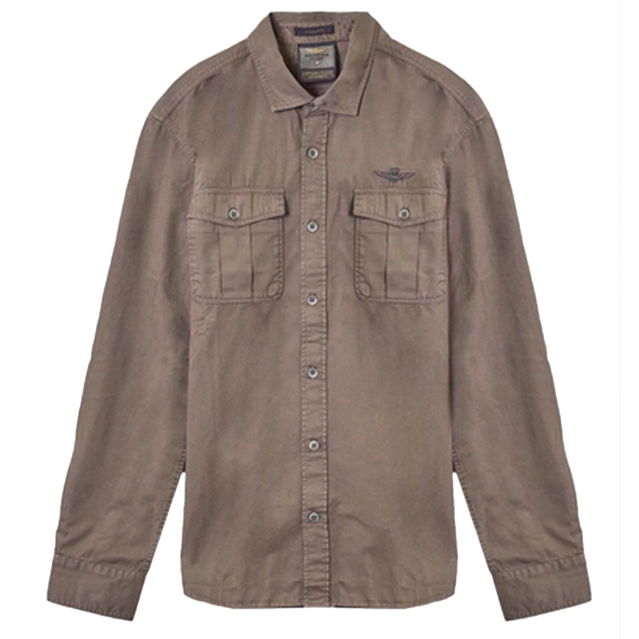 Koszula Męska Aeronautica Militare 242CA1258CT3408 KHAKI