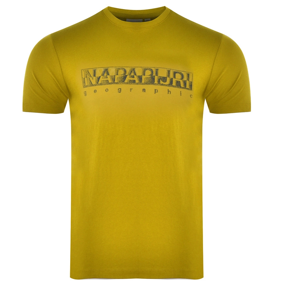 T-shirt Męski NAPAPIJRI NP0A4F9O Limonkowy