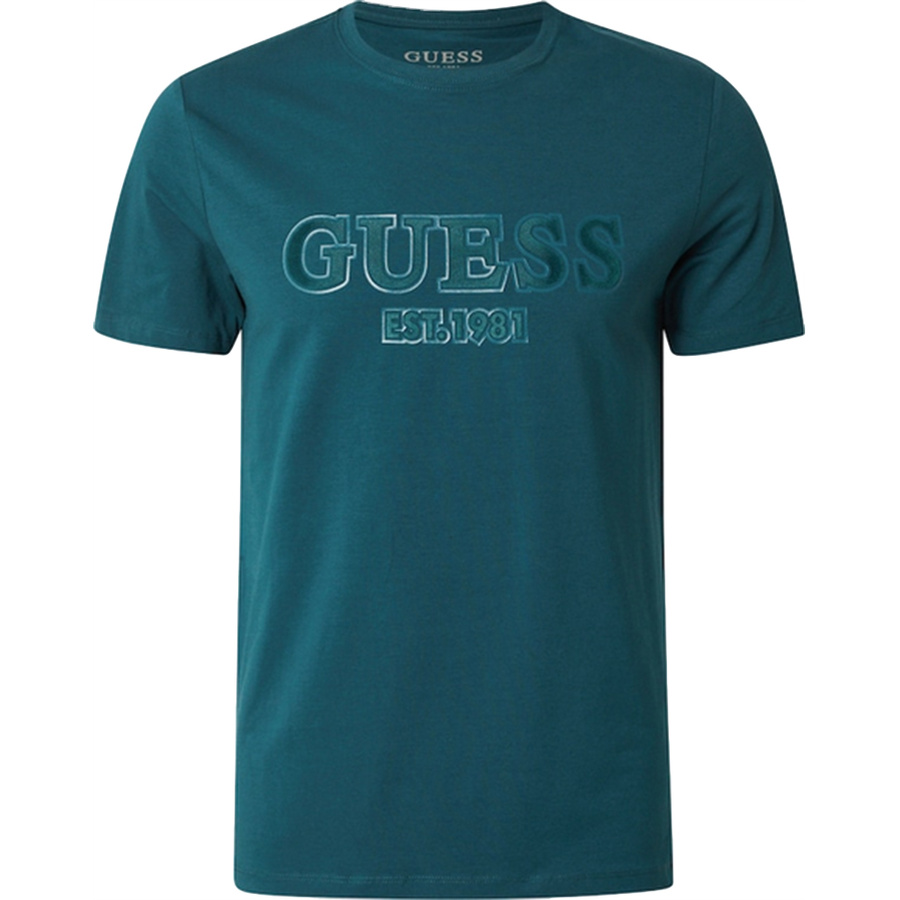 T-shirt Męski GUESS M1RI24J1311 Zielony