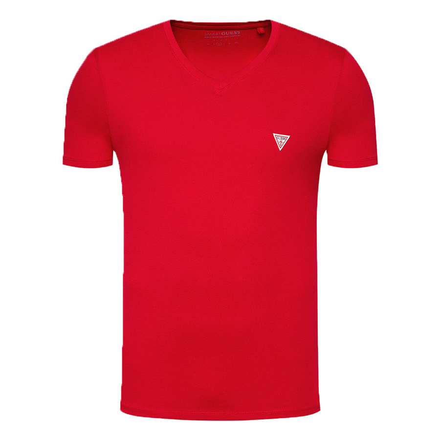 T-Shirt Meski GUESS M1RI37 I3Z11 Czerwony Slim Fit