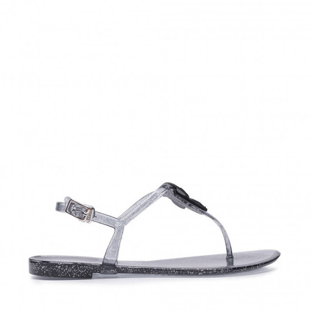Sandały KARL LAGERFELD KL80080 Black Rubber 