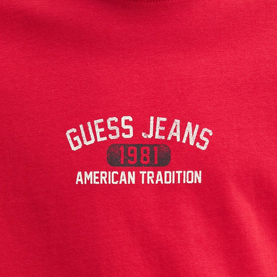 T-shirt Męski GUESS M5RI77 K8FQ4 Czerwony