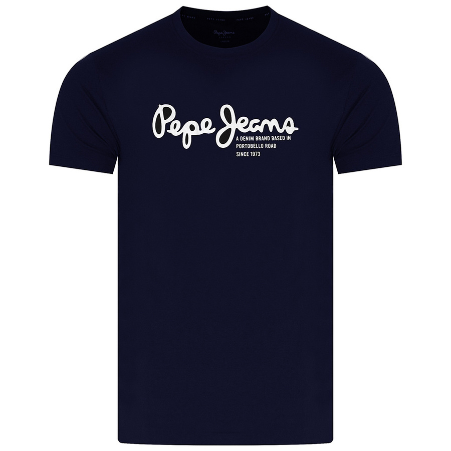 T-shirt Męski PEPE JEANS Oldwive PM508942 Granat