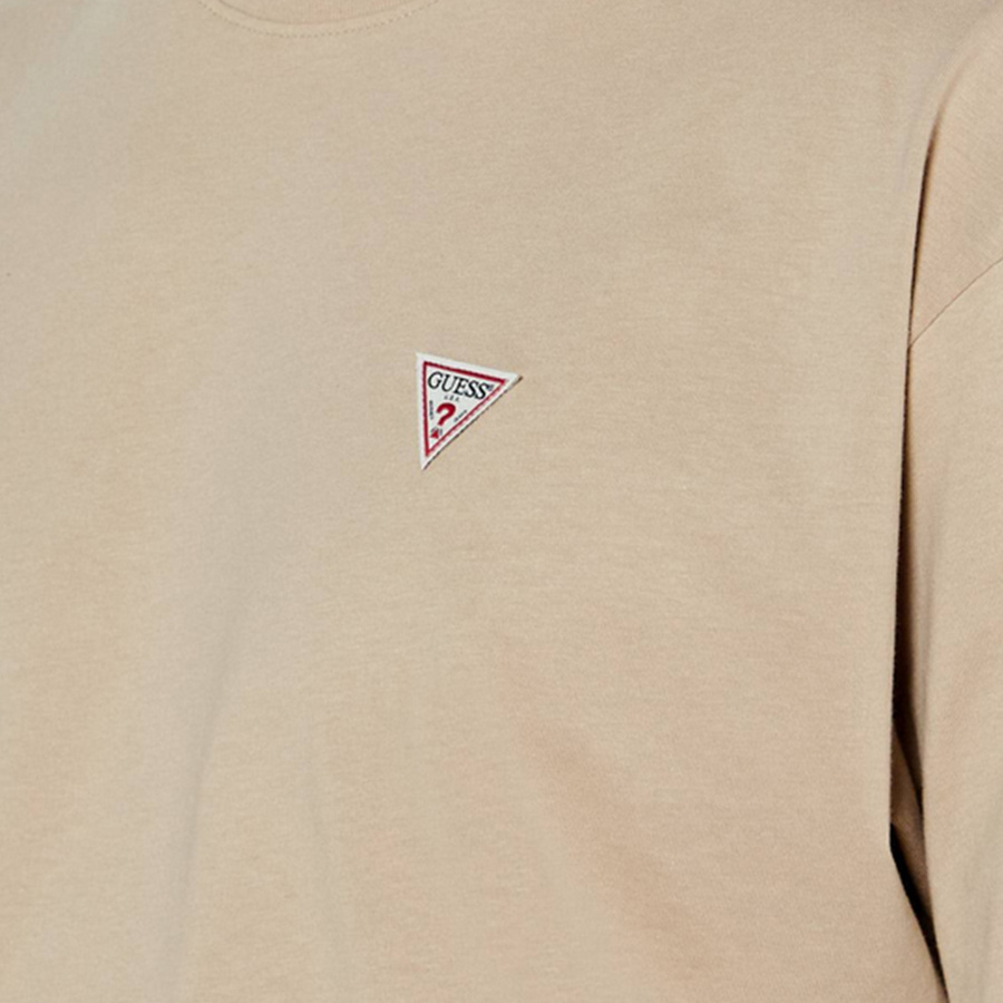 T-shirt GUESS Logo M4YI46 K8FQ4 Beżowy Oversize