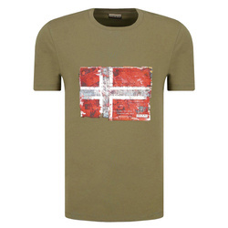T-shirt Męski NAPAPIJRI Seitem N0YIJ4 Khaki