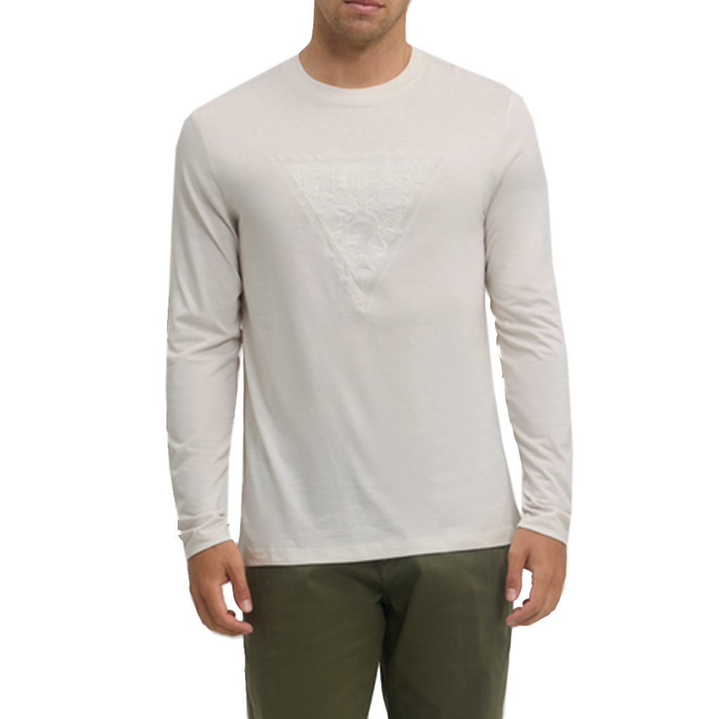 Longsleeve Męski GUESS Logo M4BI53 KCHA1 Beżowy