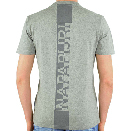 Napapijri T-Shirt Męski NP0A4F6V Szary -40%