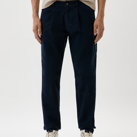 Spodnie Aeronautica Militare 242PA1614CT3371 Granatowe