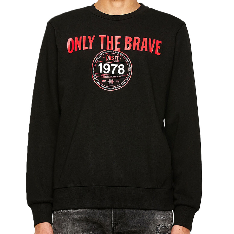 Bluza Męska DIESEL S-GIRK A00790-0HAYT Czarna