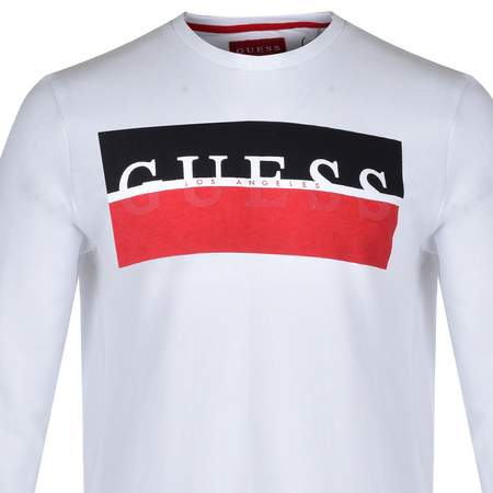 Bluza Męska GUESS Bastian M0YQ31 K7ON0 Biała