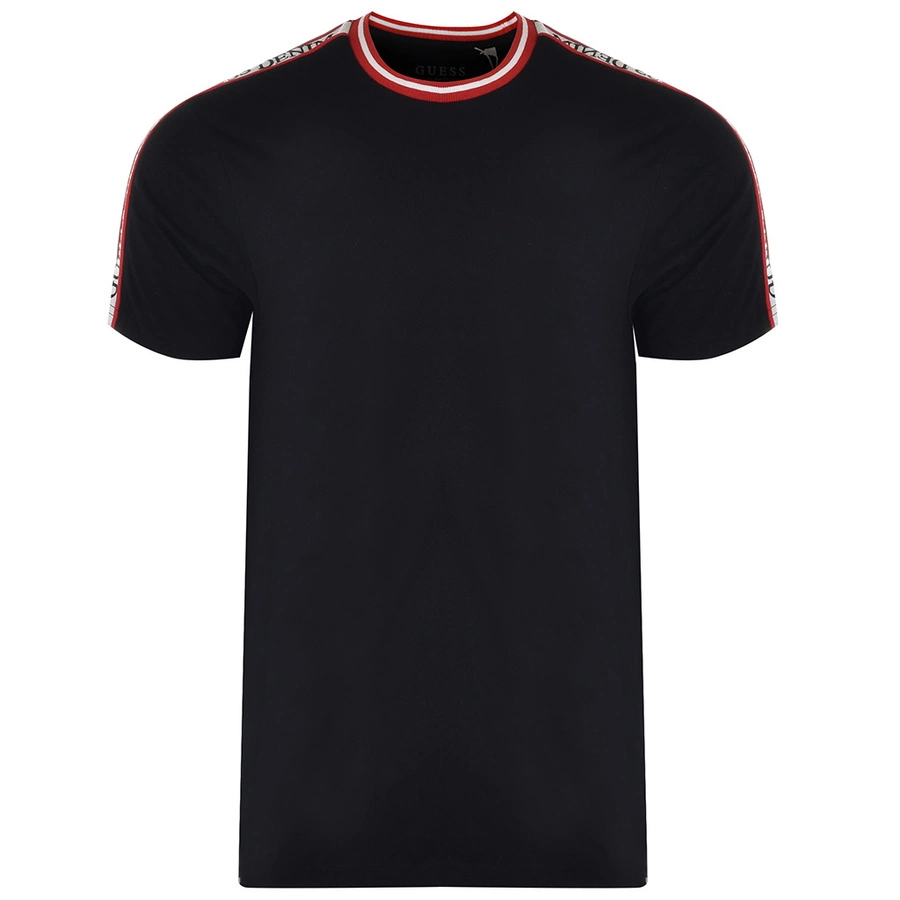 T-Shirt Męski GUESS M2RI16 K8FQ1 Czarny Regular