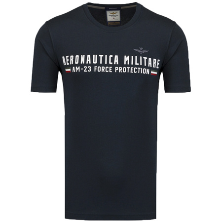 T-shirt Męski Aeronautica Militare 242TS1942J538 Granatowy