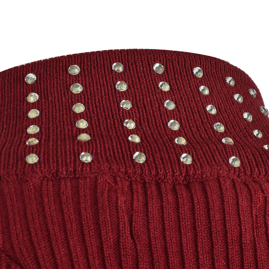 Sukienka Dzianinowa GUESS Q20K15 Z0615 Bordowy