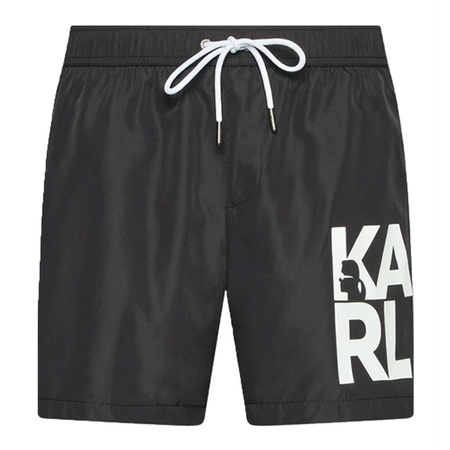 Szorty Kąpielowe KARL LAGERFELD KL22MBS08 Czarny