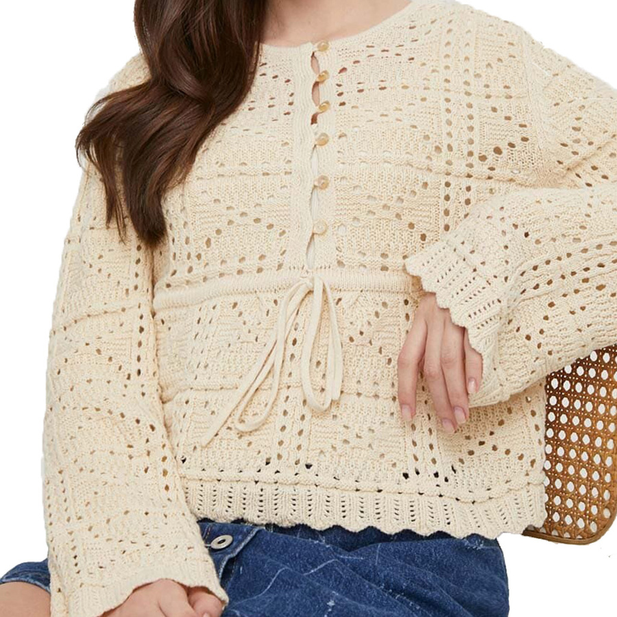 Sweter Damski PEPE JEANS PL702106 Beżowy