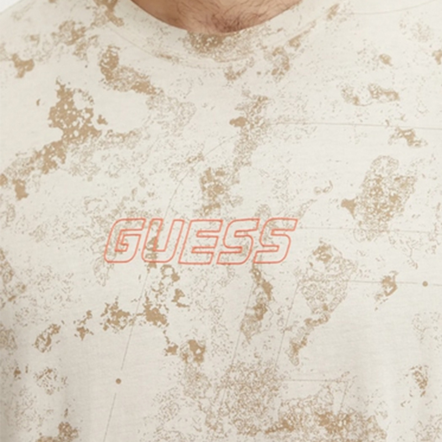 T-shirt Męski GUESS  Z5GI01 I3Z14 Beżowy