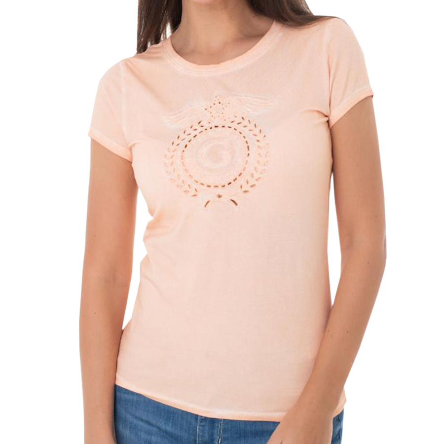 T-shirt Damski GUESS Logo W4GI36 KA0Q1 Pomarańczowy