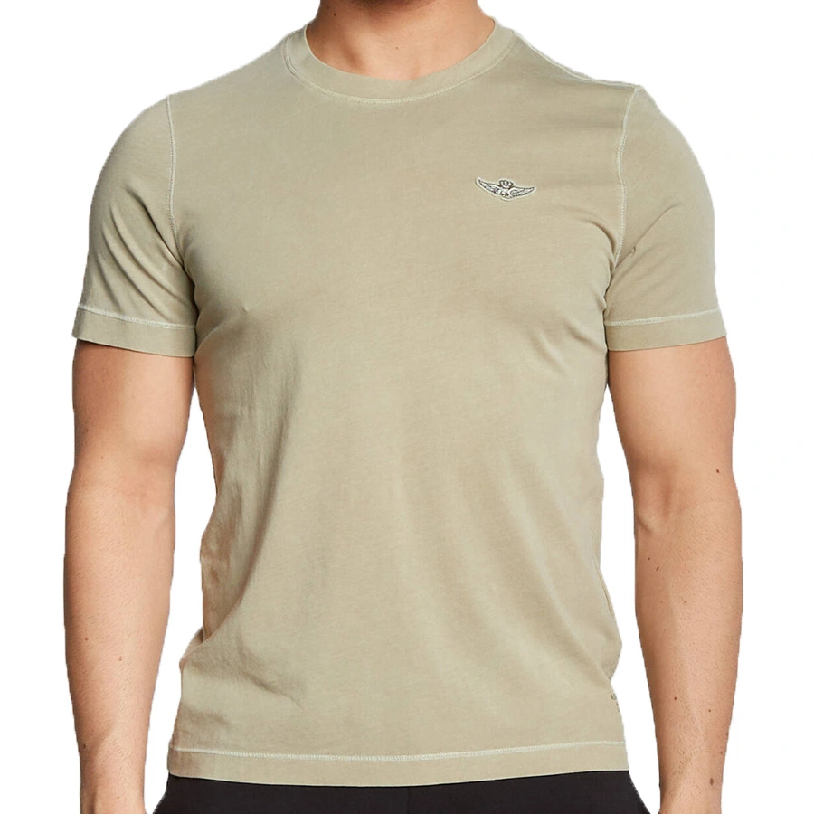 T-shirt Męski Aeronautica Militare 221TS1937J546 Zielony