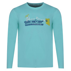 Longsleeve PEPE JEANS Flag Logo PM508273 Turkusowy