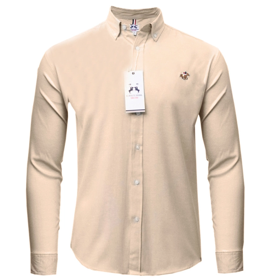 Koszula Męska U.S Polo Athletic 88896 Beżowa