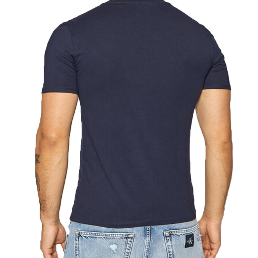 T-Shirt Meski GUESS M1RI37 I3Z11 Granatowy Slim