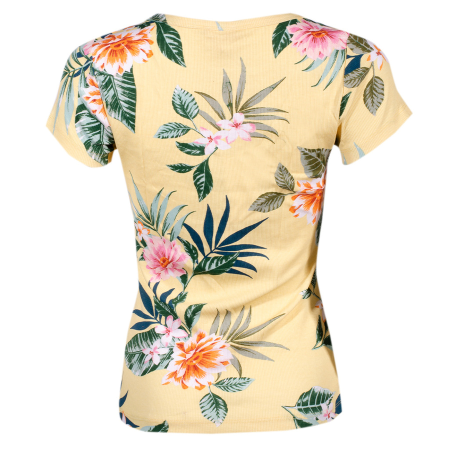 T-Shirt Damski GUESS Logo W1YI97 JA911 Żółty