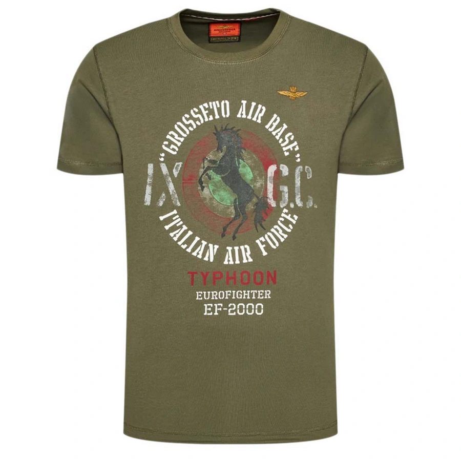 T-shirt Męski Aeronautica Militare TS1948 Khaki