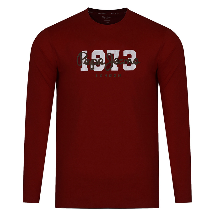 Longsleeve PEPE JEANS Flag Logo PM508273 Bordowy