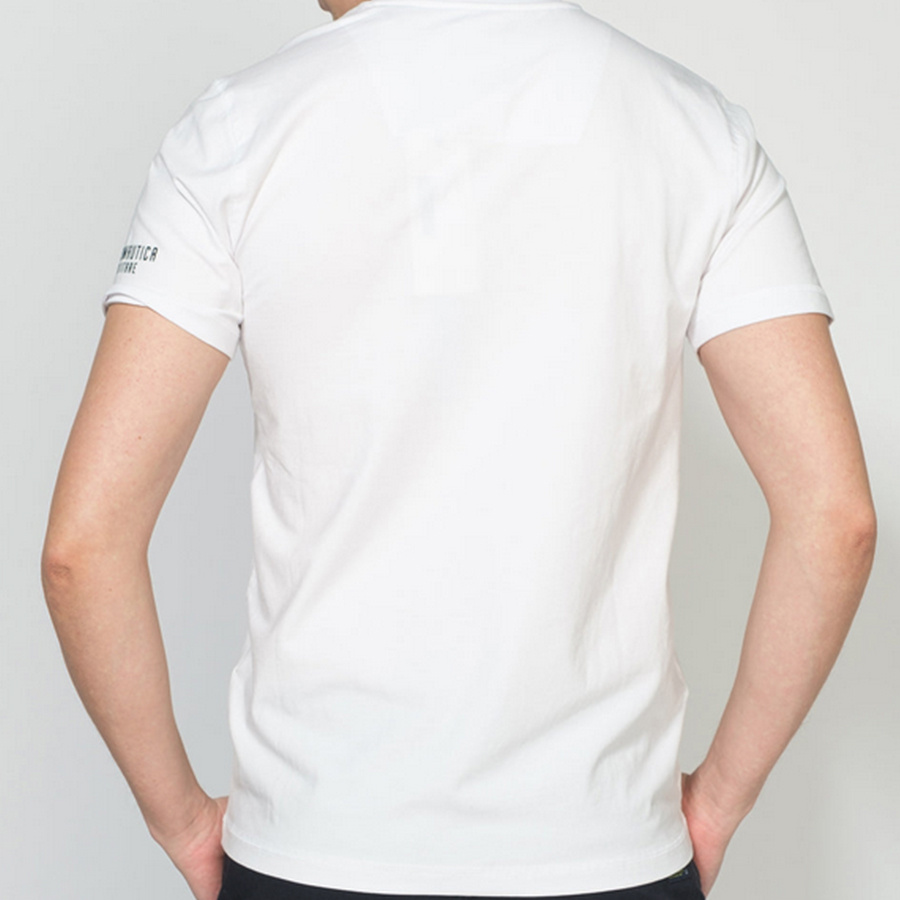 T-shirt Męski Aeronautica Militare 221TS1944J507 Biały