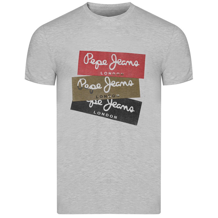 T-shirt Męski PEPE JEANS Oldwive PM508942 Szary
