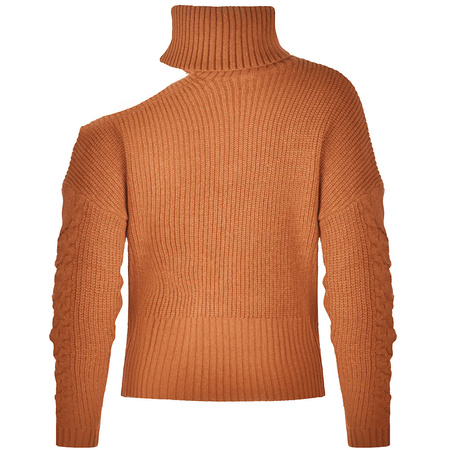 Sweter Golf Damski GUESS Gali Q1BR12 Z1S00 Brązowy