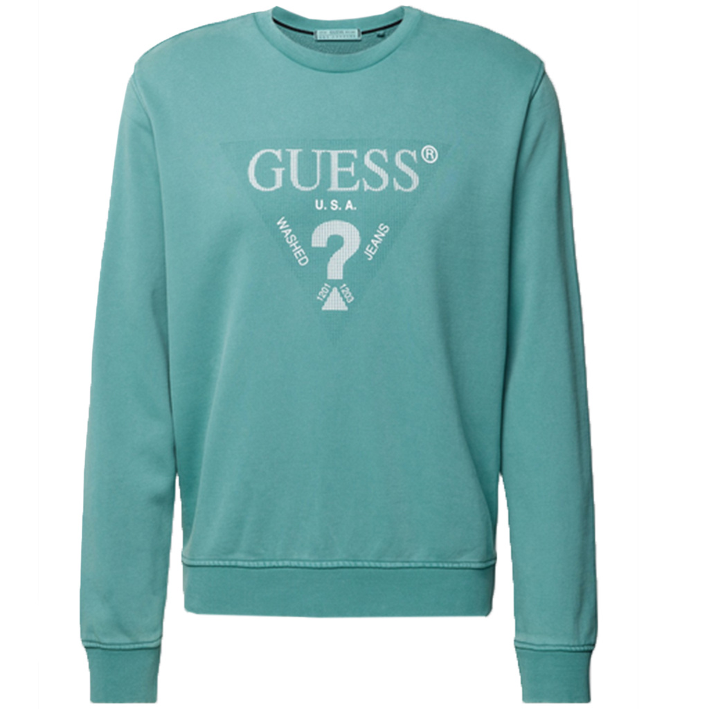 Bluza Męska GUESS Treated M4YQ07KBY51 Miętowa