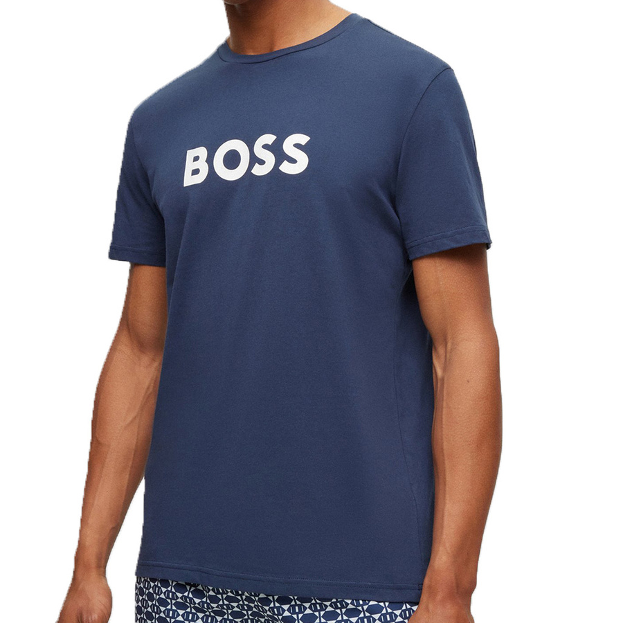 T-shirt Meski HUGO BOSS 50491706 Granatowy
