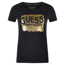T-shirt Damski GUESS Logo W2RI00 J1311 Czarny