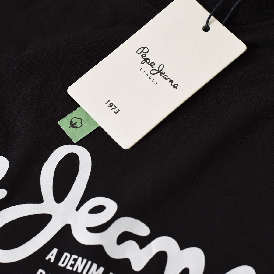 T-shirt Męski PEPE JEANS Oldwive PM508942 Czarny