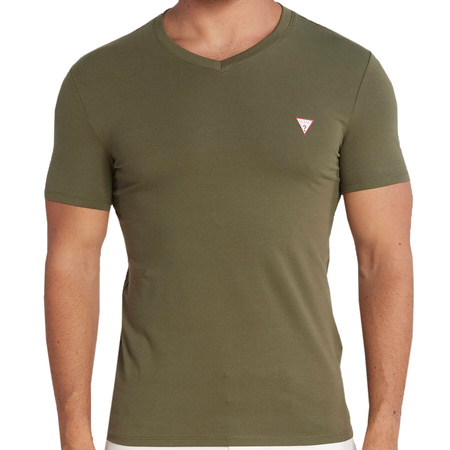 T-shirt GUESS M2YI32 J1314 Zielony Slim Fit
