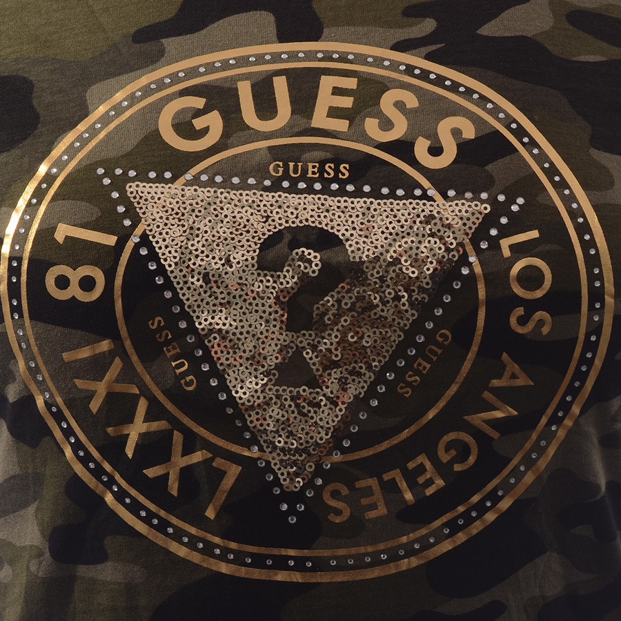 T-Shirt Damski GUESS M1RI28 J1311 Moro Slim Fit