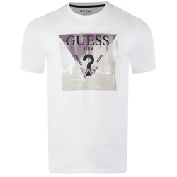 T-Shirt Męski GUESS Logo M3RI12 J1314 Biały