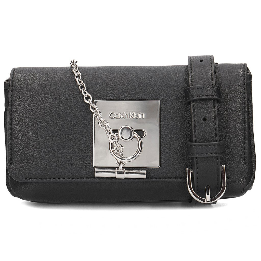 NERKA SASZETKA DAMSKA CALVIN KLEIN 2CM LOCK POUCH BELT K60K605163 001