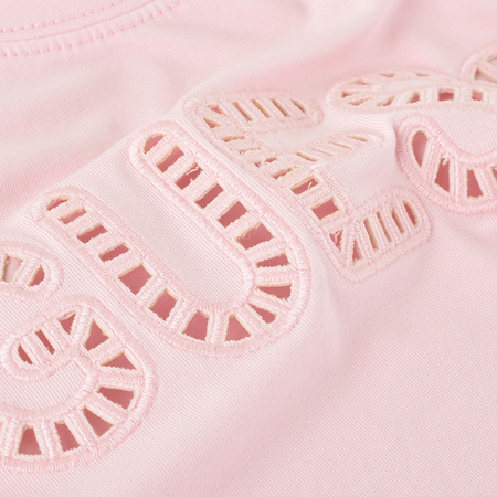 T-shirt Damski GUESS EYELET W1YI20 KAKZ0 Różowy