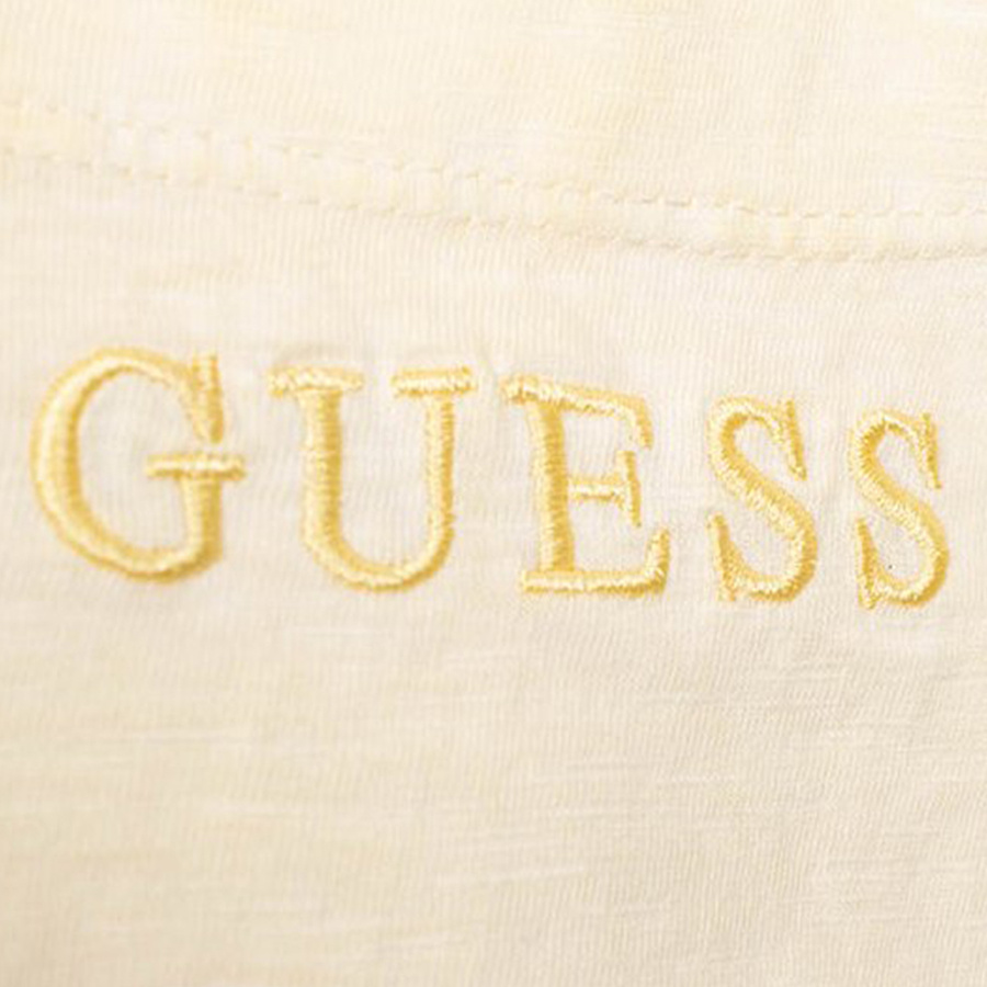 T-shirt Męski GUESS Logo T3GI19 KAK90 Żółty