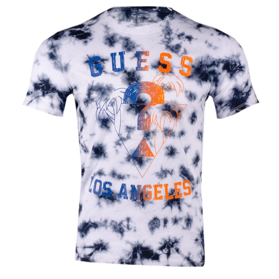 T-Shirt Męski GUESS X1YI01 KAK90 Niebieski