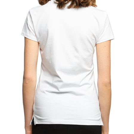 T-Shirt Damski Guess O0BI02 J1311 Biały Slim Fit