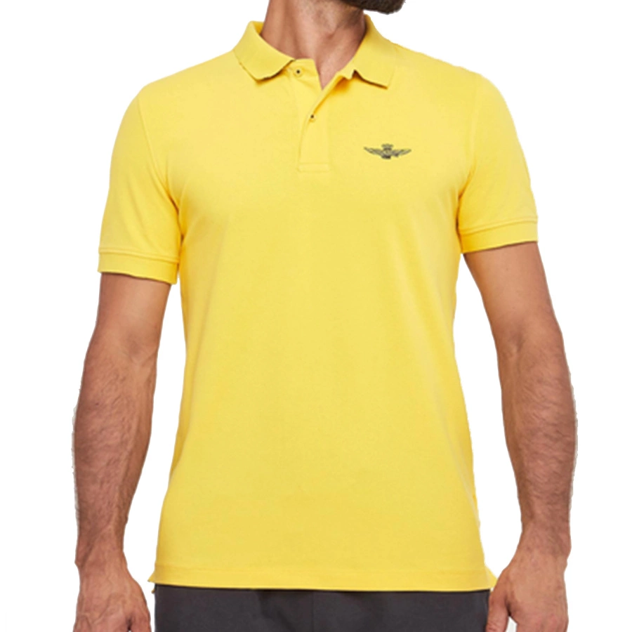 Koszulka Polo Aeronautica Militare 241PO1750P191 Żółta