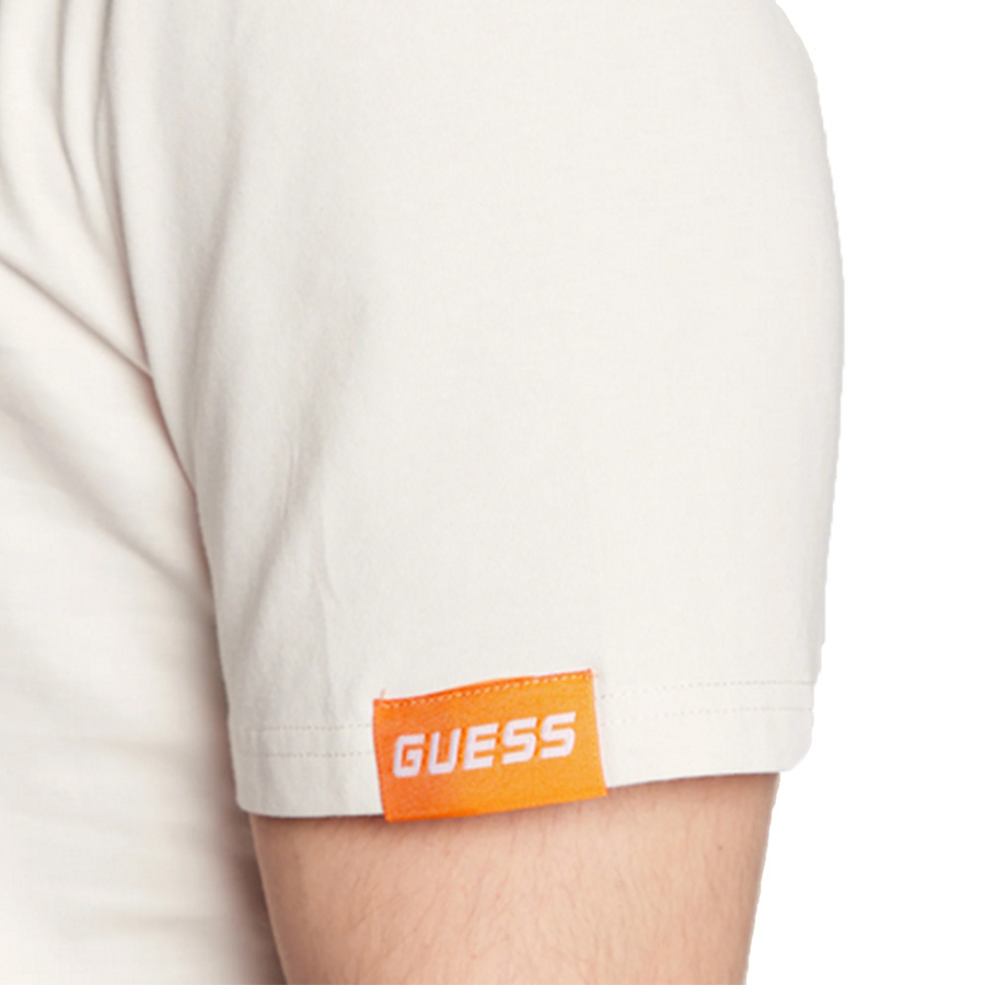 T-Shirt Męski GUESS Logo Z3RI05.J1314 Beżowy