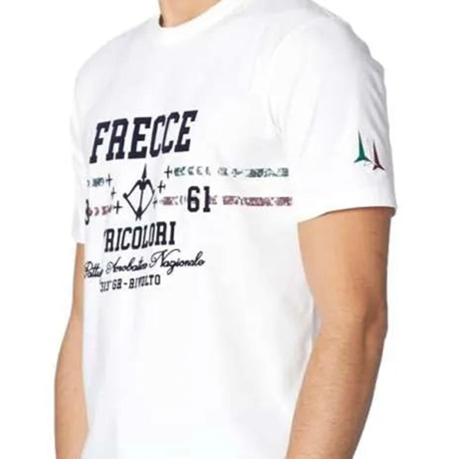 T-shirt Męski Aeronautica Militare 242TS2336J641 Biały