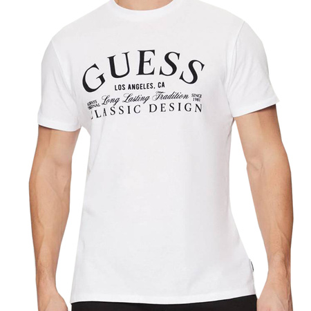 T-Shirt Męski GUESS M5RI43 K9RM1 Biały