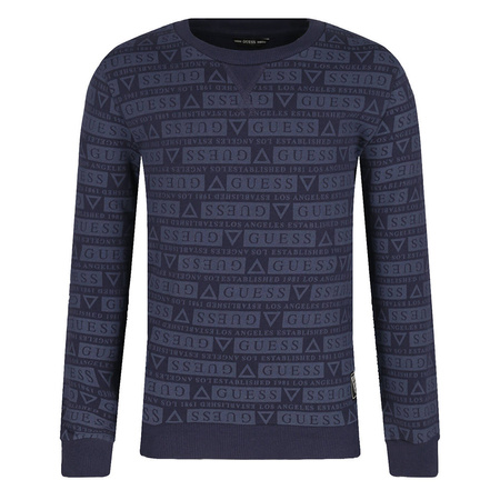 Bluza Dziecięca GUESS Logo L1YQ00 KA6R0 Granatowa