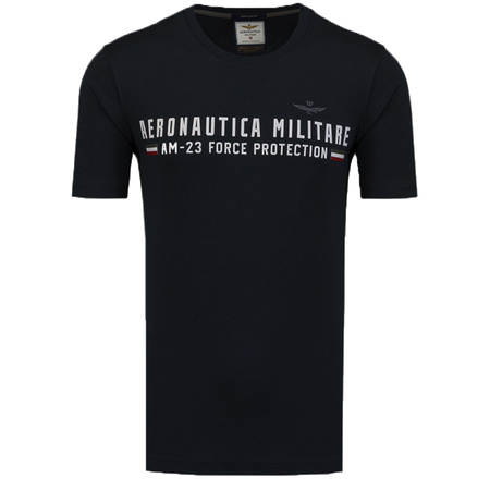 T-shirt Męski Aeronautica Militare 242TS1942J538 Czarny