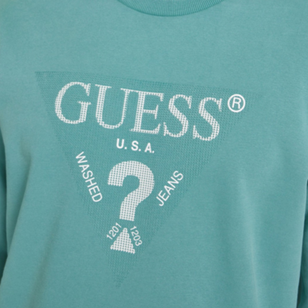 Bluza Męska GUESS Treated M4YQ07KBY51 Miętowa